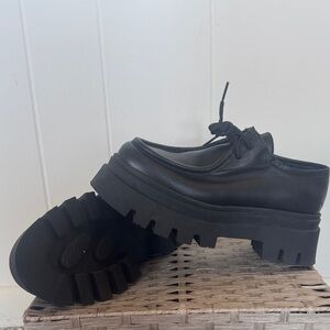 ALOHA Collection Black Chunky Heeled Boots